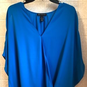 Gorgeous Blue Cold Shoulder Top NWOT